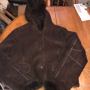 L.E.I brown Suede Jacket